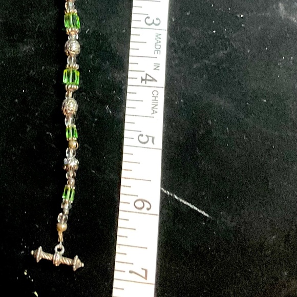 Apostle Creation Emerald Crystal and Silver Bracelet - Picture 3 of 3